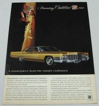 1969 Print Ad The '69 Cadillac with 472 V-8 Engine Masterpiece - $8.86