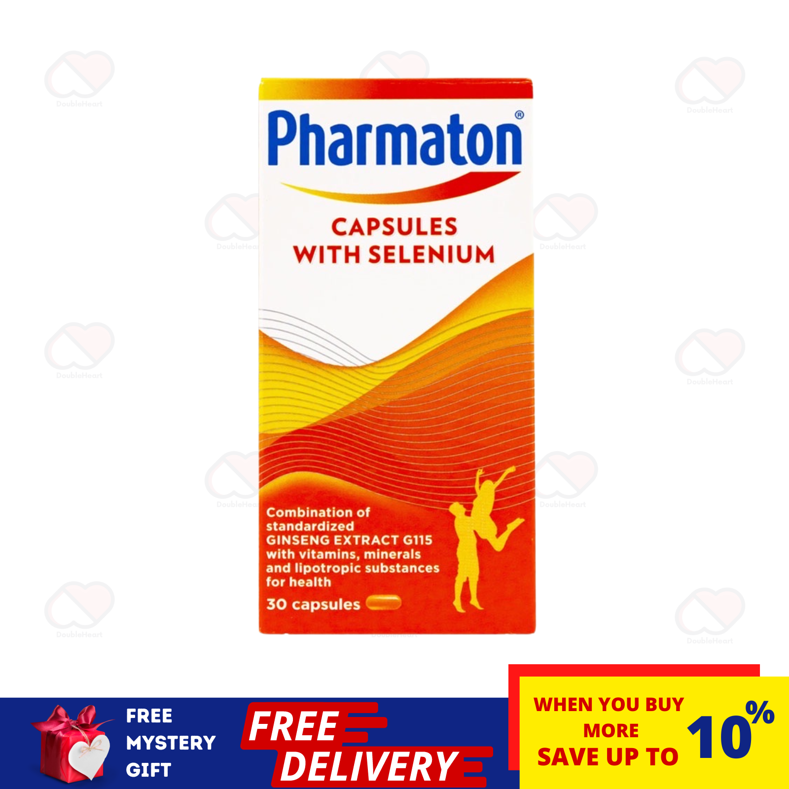 30's PHARMATON Capsules with Ginseng Extract and Selenium Energy