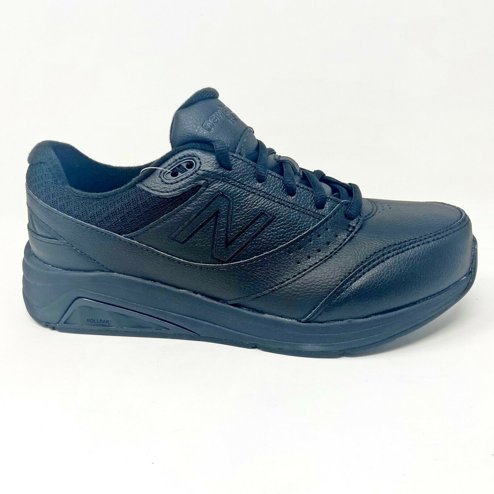 New Balance Womens 928v3 Black Leather Walking Shoes WW928BK3