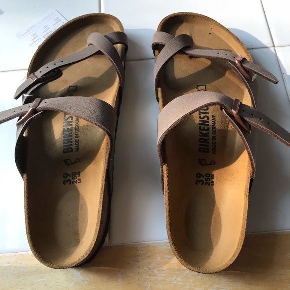 Women's Birkenstock Mayari Birkibuc Sandals Mocha Regular Size 39 Euro ...