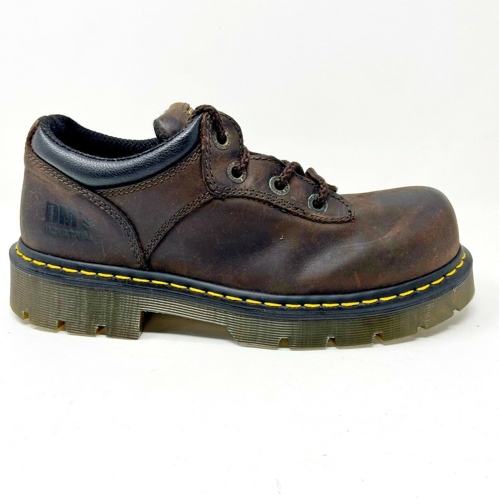 Dr. Martens Naseby St Gaucho Steel Toe Slip-Resistant Brown Womens Work Shoes
