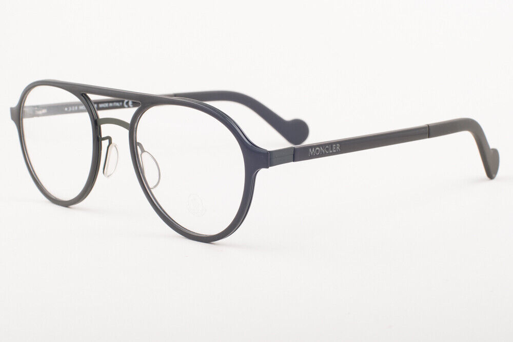 Moncler ML5035 097 Shiny Black Pilot Eyeglasses ML 5035 097 51mm
