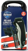 Barbasol 10 Pc Pro Hair Clipper Kit With Stainless Steel Blades In Travel Case
