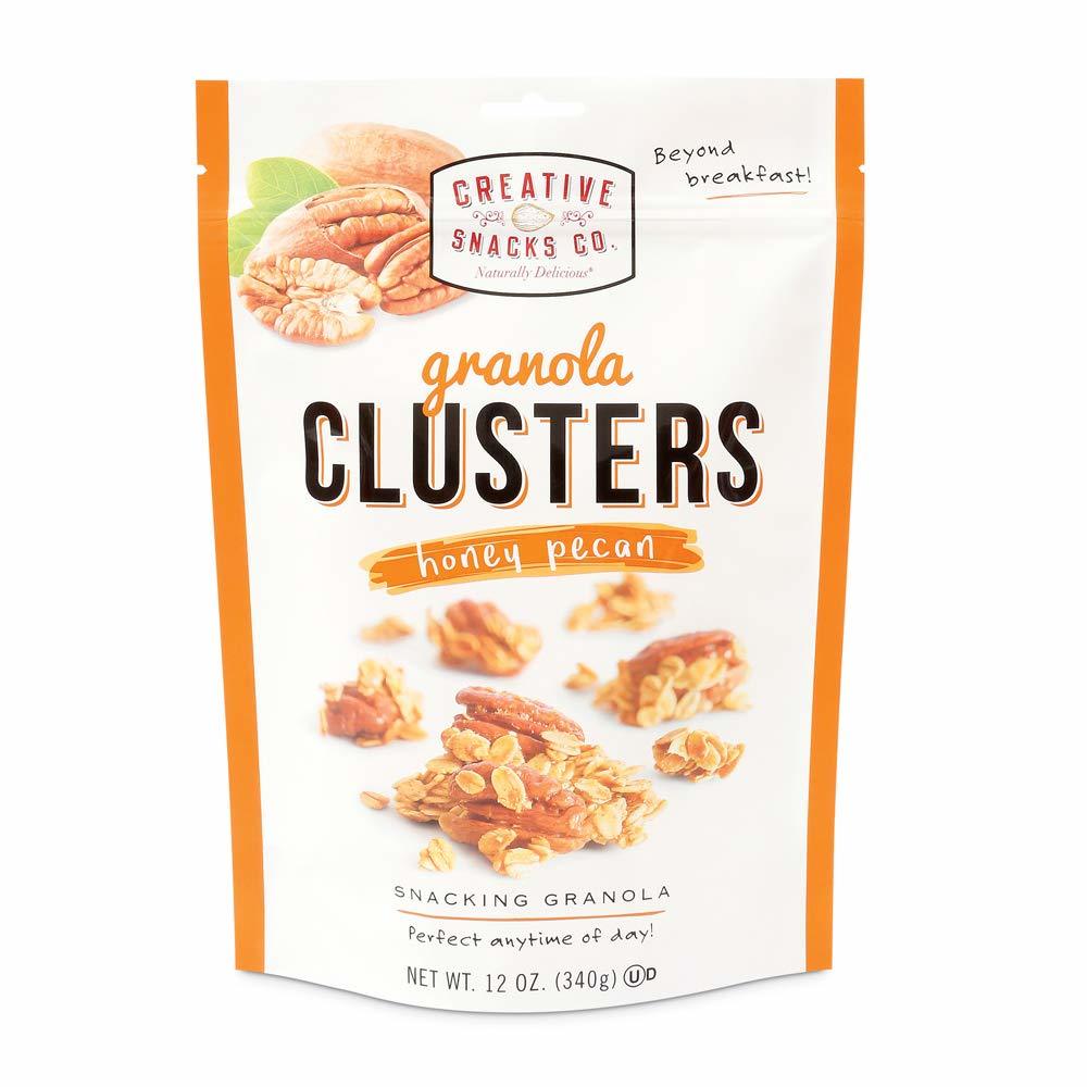 Creative Snacks Honey Pecan Granola Clusters, Great for Snacking or