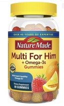 《NEW》Nature Made Multi for Him Multivitamin + Omega-3 Gummies - 80Ct. Ex... - $28.69
