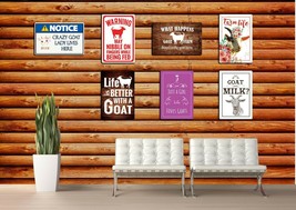 Goat Signs For Home Wall Decor - These Make the Perfect Farm House Sign New - $14.95