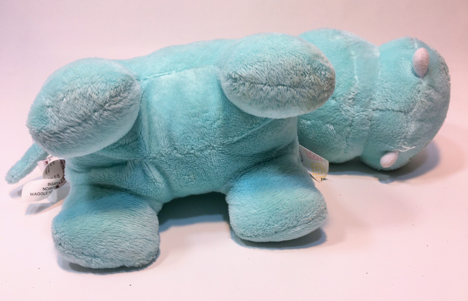 Baby Ganz Blue Waggle Head Hippo RARE Noahs Ark Chime Plush Stuffed ...