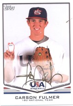 2011 Topps USA Baseball Autographs Gold #USA-A50 Carson Fulmer NM-MT SER/25 - $30.00