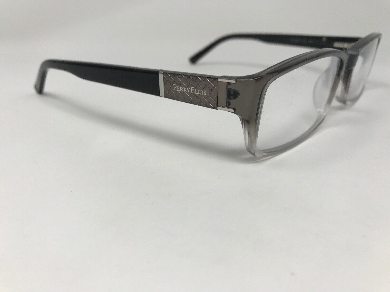 PERRY ELLIS Eyeglasses Frame PE2923 5619140 Clear Grey Fade Polish