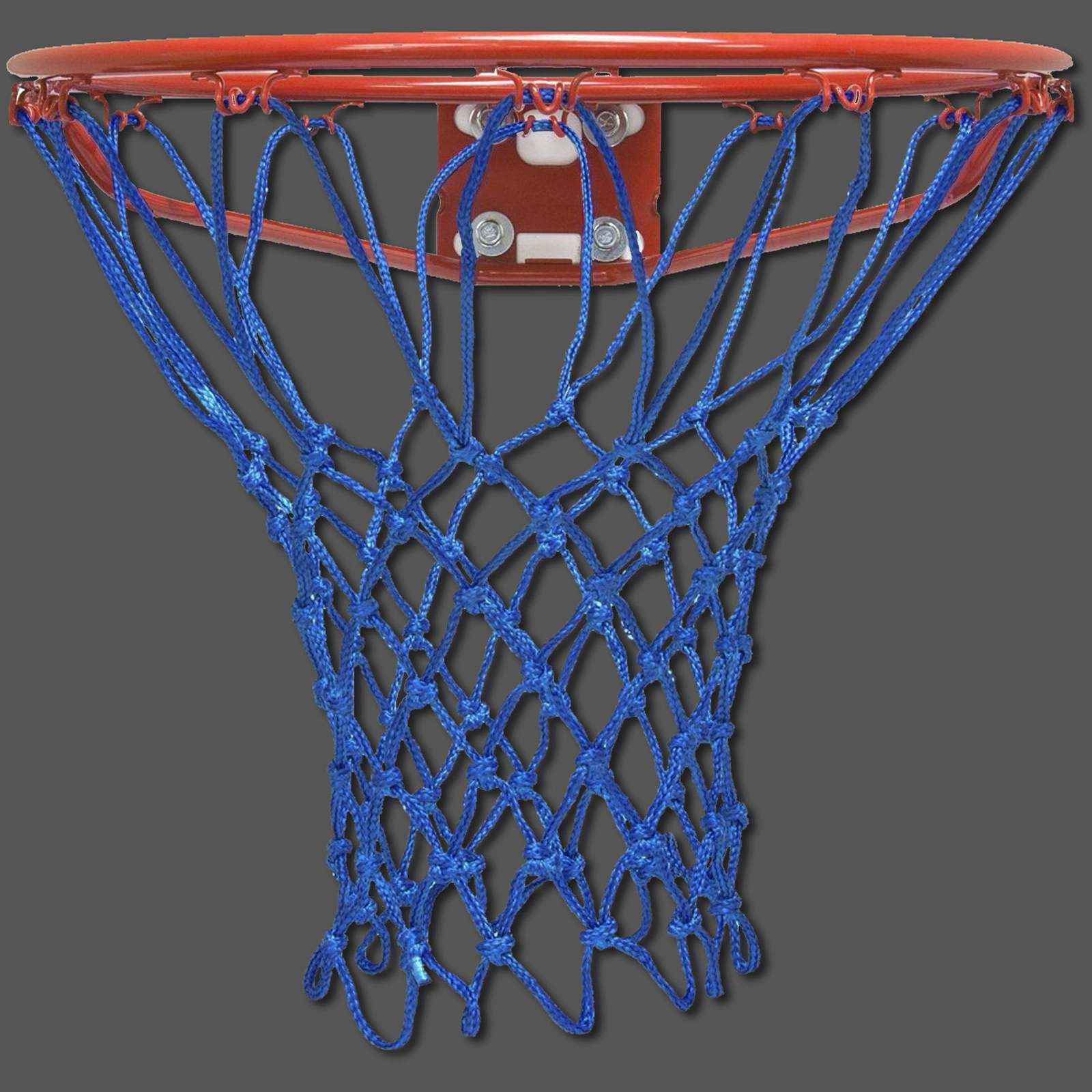 Heavy Duty Royal Blue Basketball Net Rims & Nets