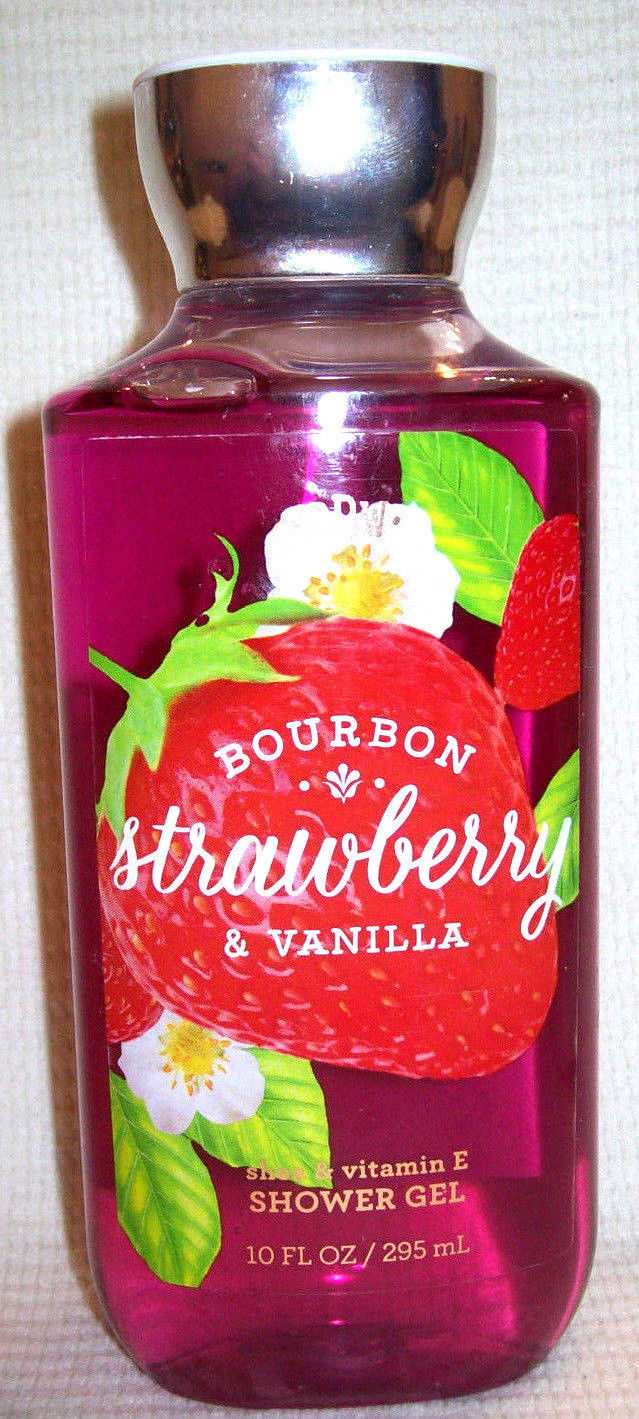 Bath And Body Works Bourbon Strawberry & Vanilla Shower Gel 10Oz / 295