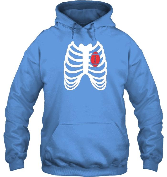 Rib Cage Funny American Football Player Hoodie Gift ...