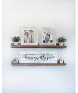 FREE SHIPPING | Rustic Wooden Picture Ledge Shelf, Ledge Shelf, Ledge Shelves, R - $25.00