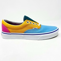 Vans Era (Canvas) Multicolor Bright Orange Blue Womens Shoes - $51.95