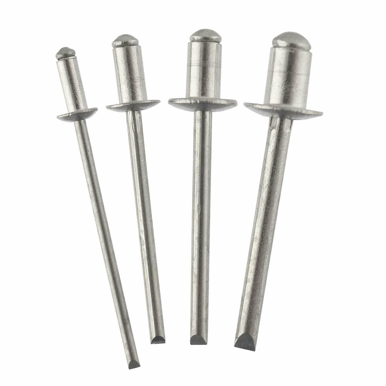 M412mm Metric All Aluminium Blind Dome Head Pop Rivet 100 pcs Blind