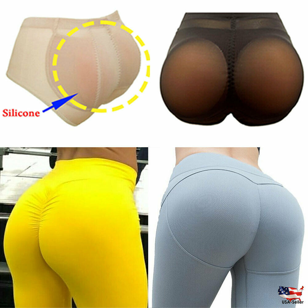 Silicone Buttocks Pads Butt Enhancer Shaper Booster Brief Butt Removable Panties