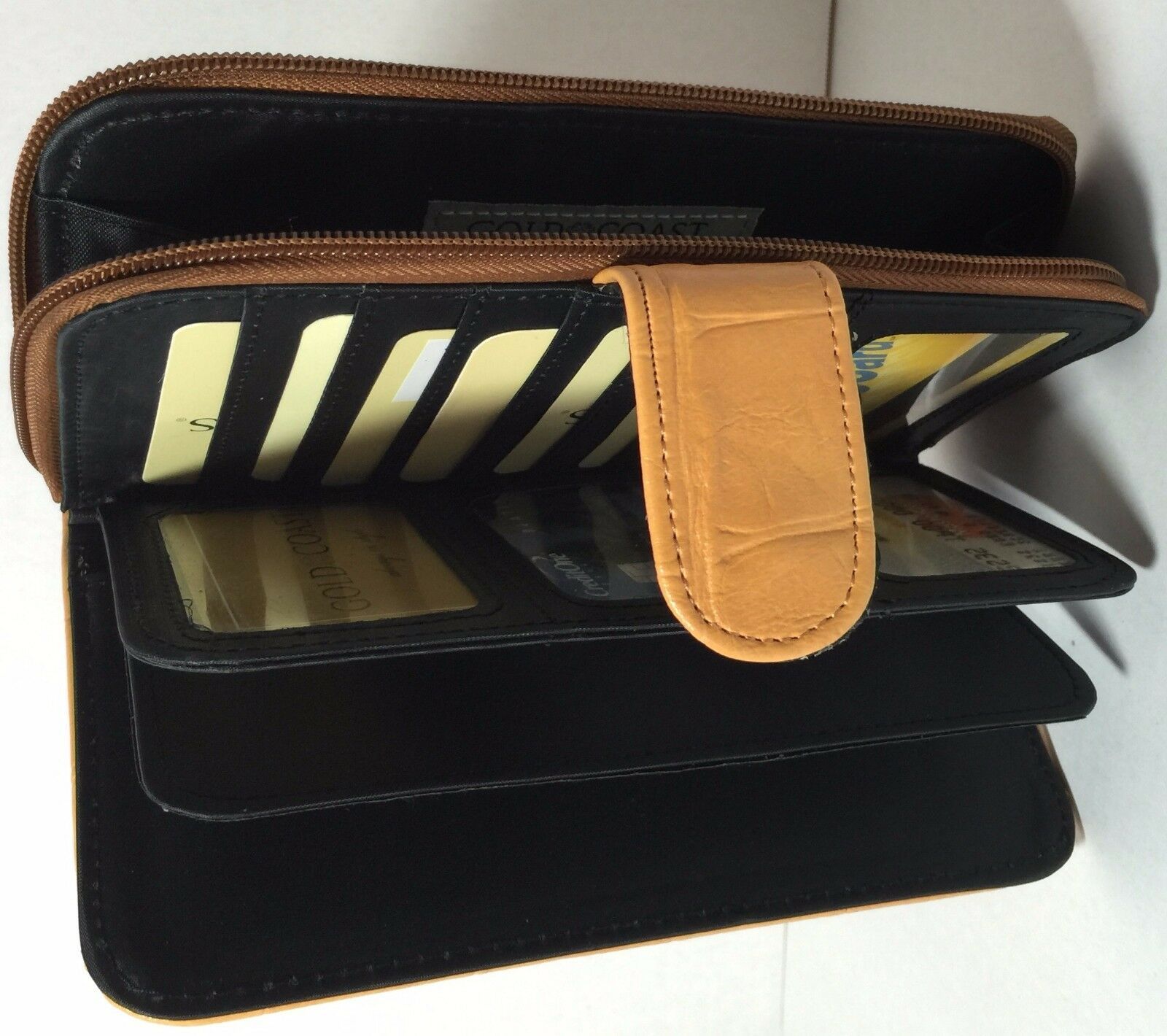 New Gold coast Women all in one wallet clutch organizer photo/checkbook