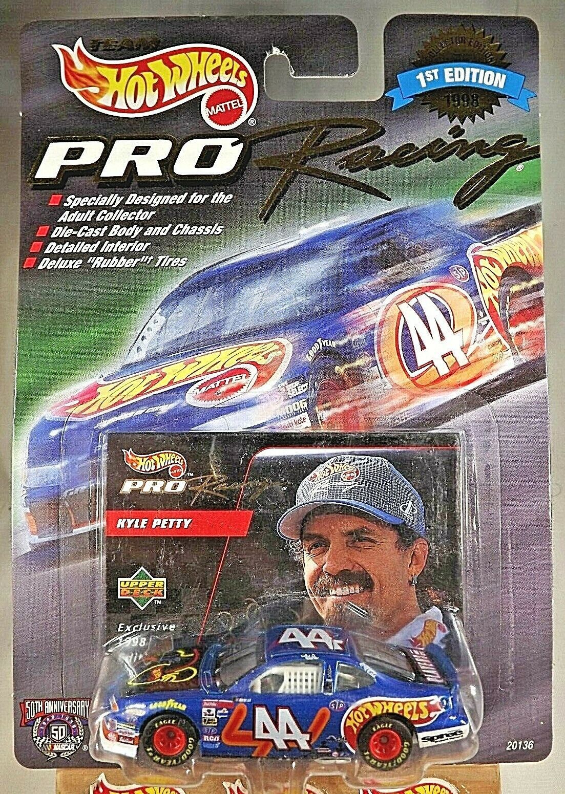 1998 Hot Wheels Pro Racing Collector 1st Edition Kyle Petty #44 HW ...