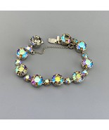 Large Rhinestone Aurora Borealis bracelet - £31.35 GBP