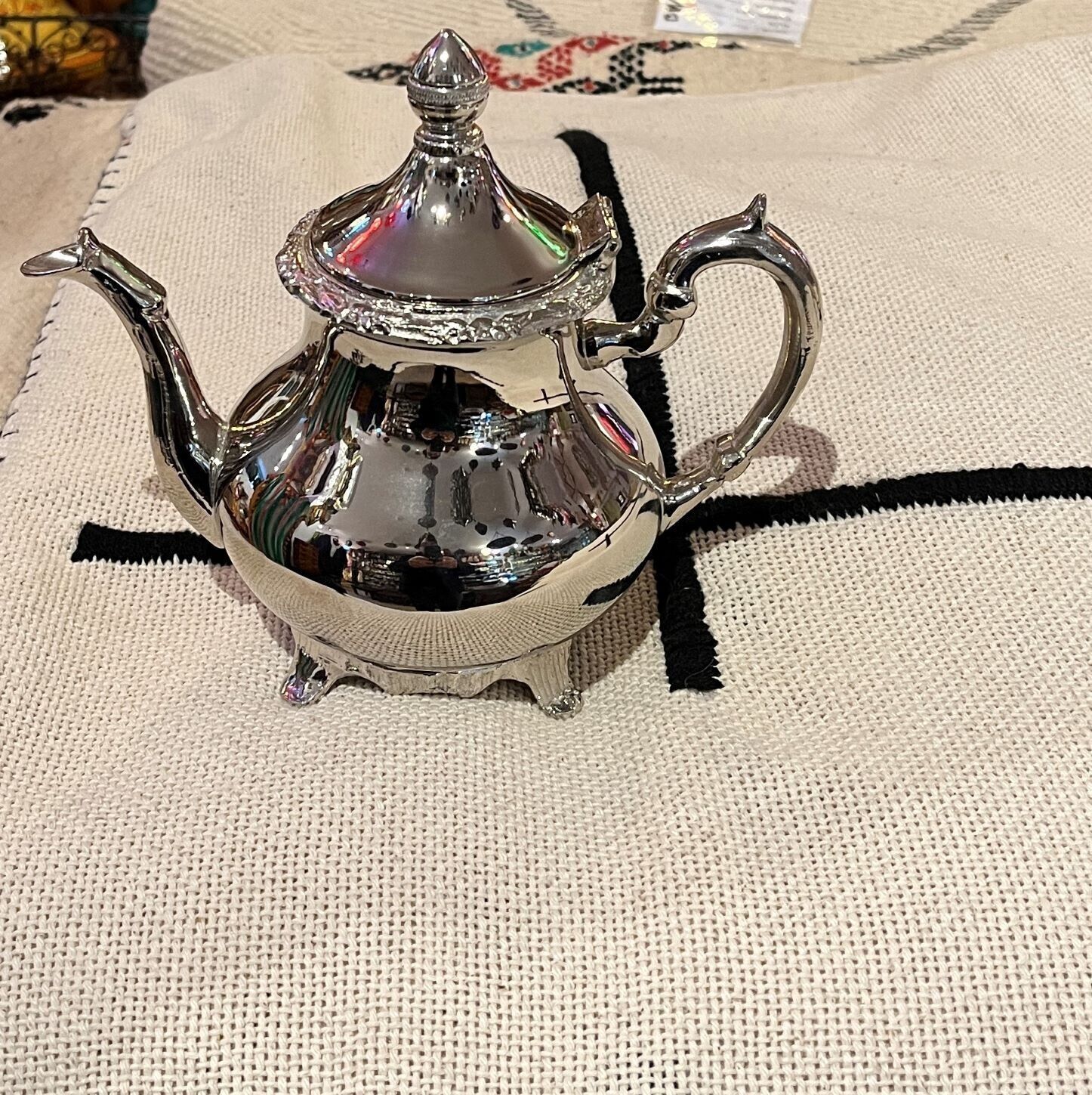 Luxury Moroccan teapot, Moroccan teapot, Moroccan silver teapot, luxury