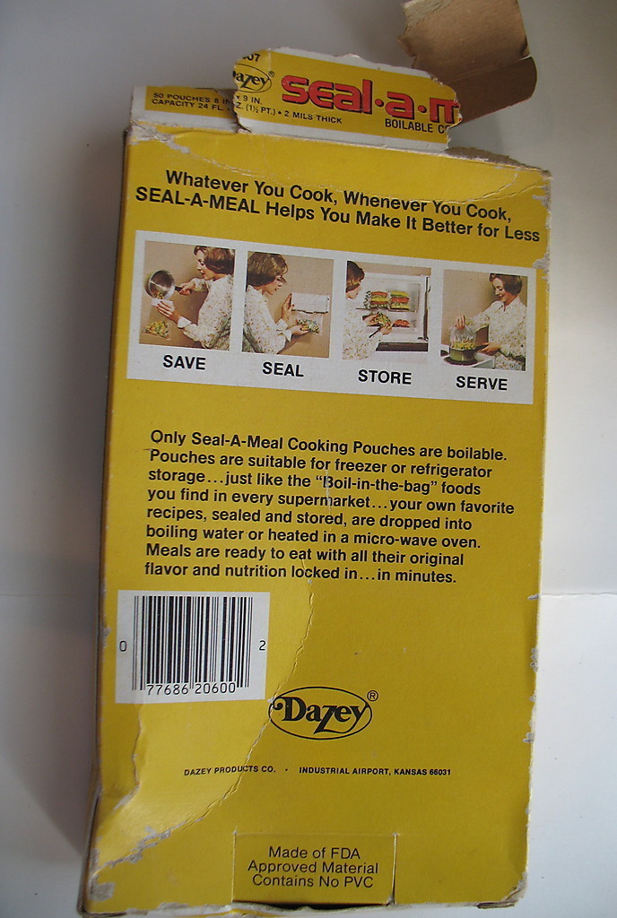 DazeySealAMeal Seal A Meal Vintage SAM 2 Model Instruction Book