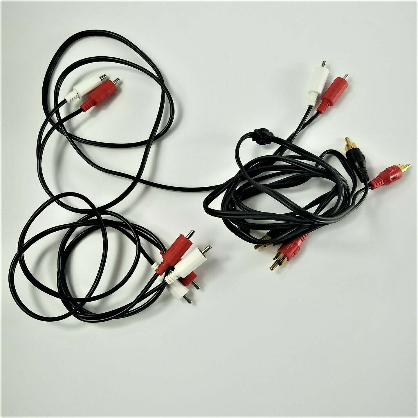 3 Sets of Audio Video Input Output Cables - Video Cables & Interconnects