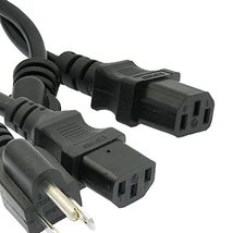 Digitmon 2-Pack Value 5FT 3 Prong Ac Power Cord Cable Plug For Lg 47GA6400 Tv - $13.34