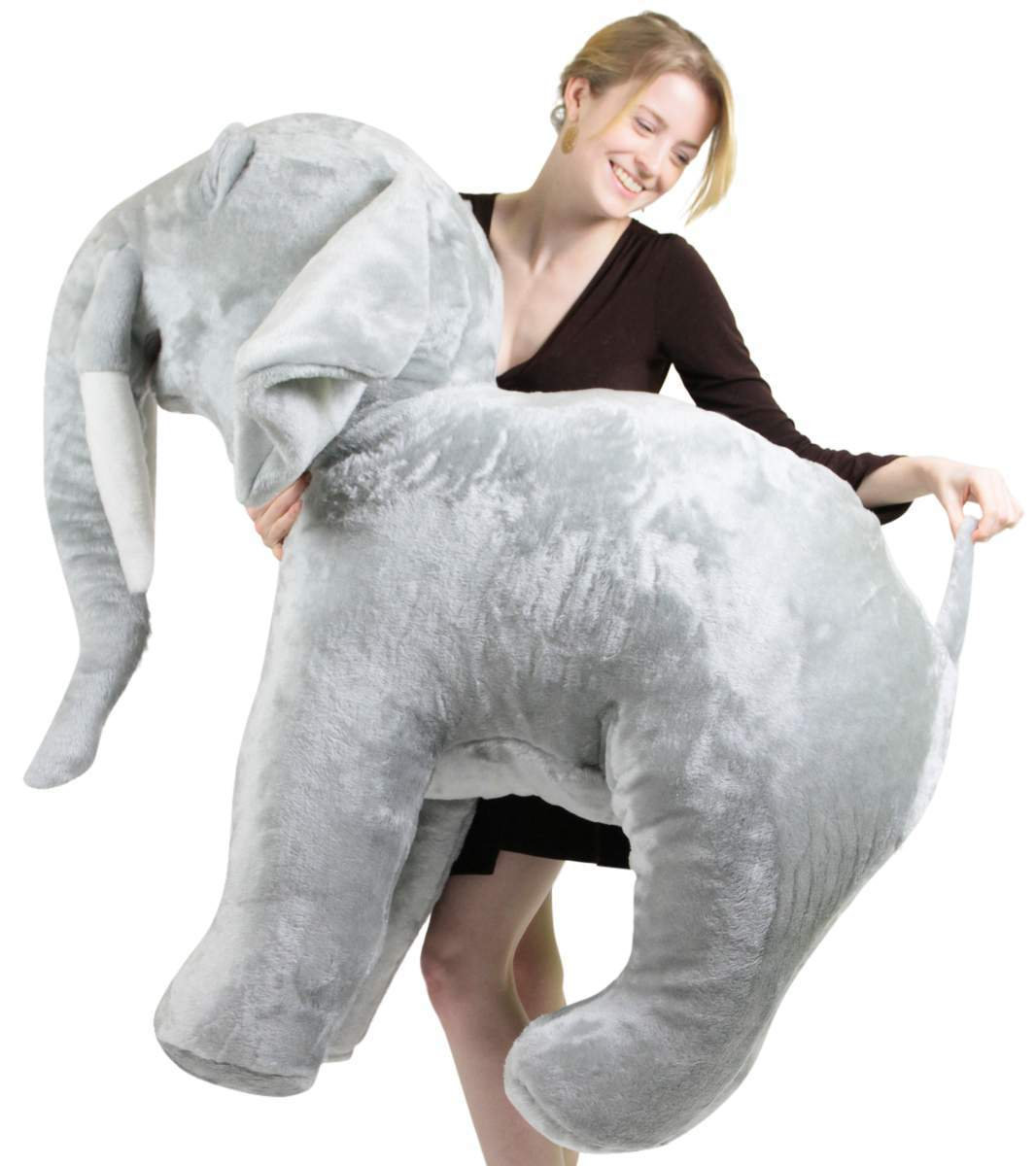 American Made Giant Stuffed Elephant 48 Inch Soft Big Plush Realistic
