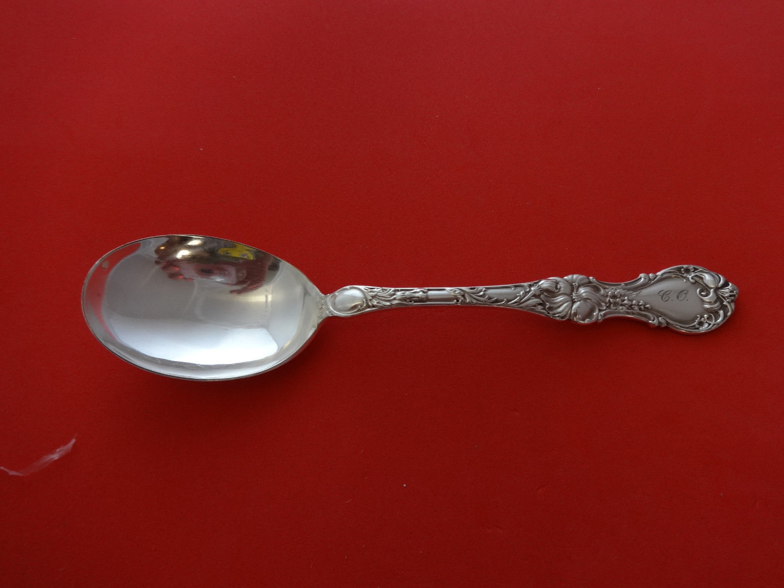 Primary image for Floral by Wallace Plate Silverplate Gumbo Soup Spoon 6 7/8"
