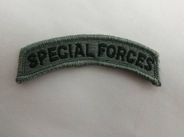 U.S. Military Special Forces Gray Black Grey Tab Patch  - $3.95