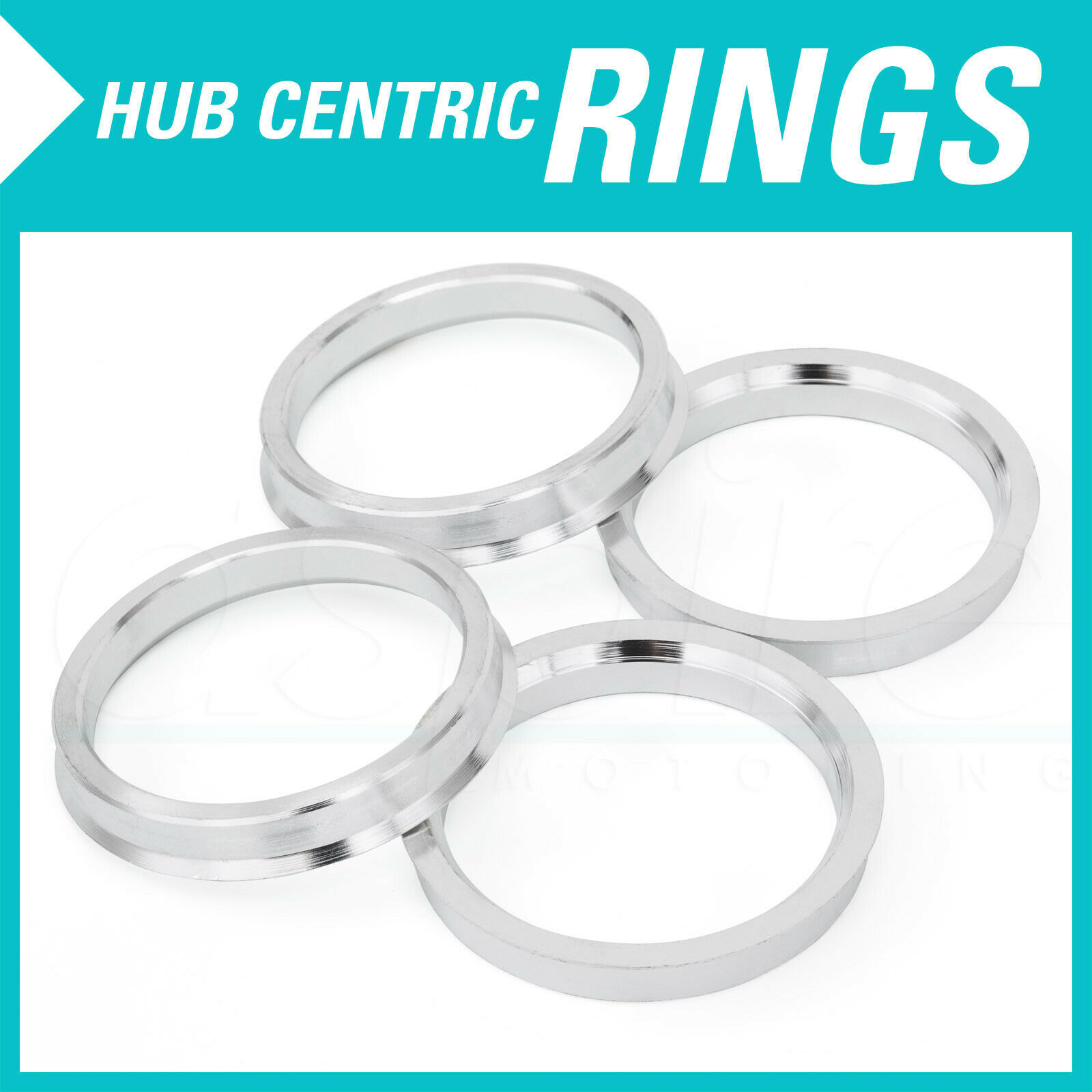 4 Aluminum Hub Centric Rings 73.1mm to 57.1mm Hubcentric 73 57 fits