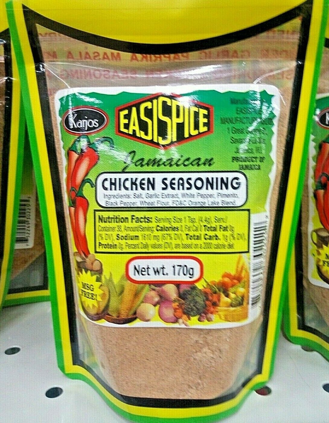 EasiSpice Jamaican Chicken Seasoning 170 grams Mixes