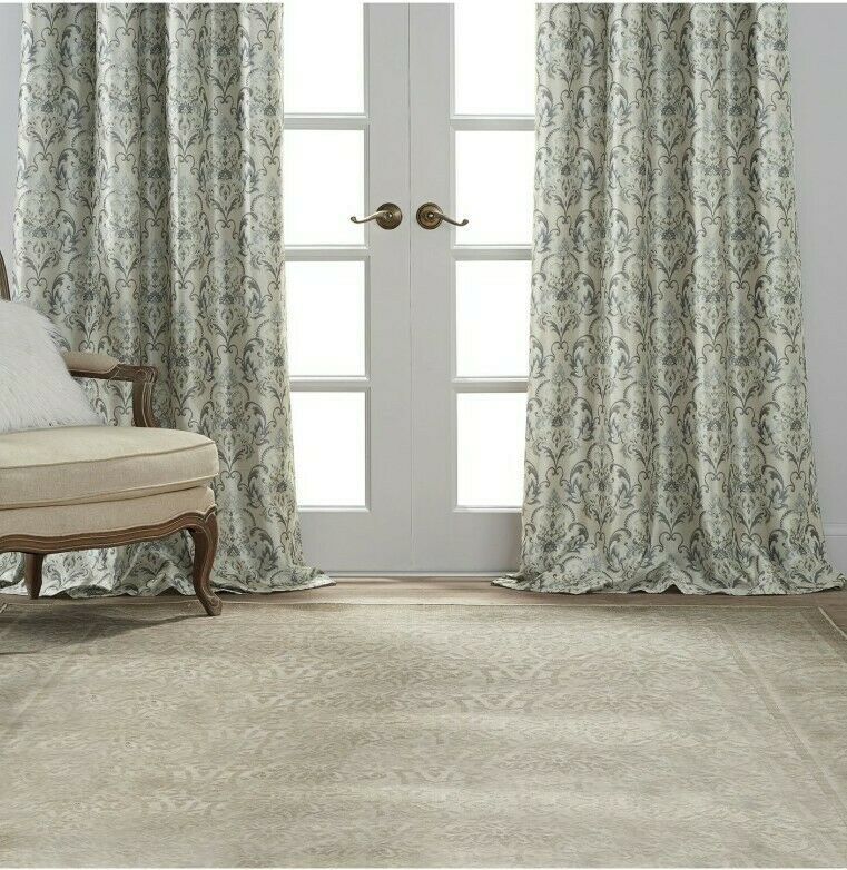 (1) JCP Home Blaine Blackout Grommet SEAGRASS GREEN MULTI Curtain Panel