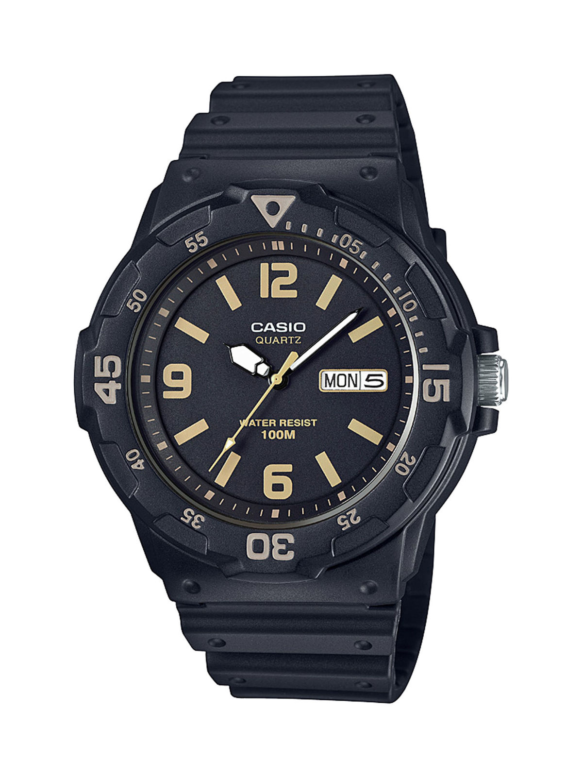 Casio Men's 'Classic' Quartz Resin Casual Watch, Color Black (Model: MRW-200H-1B