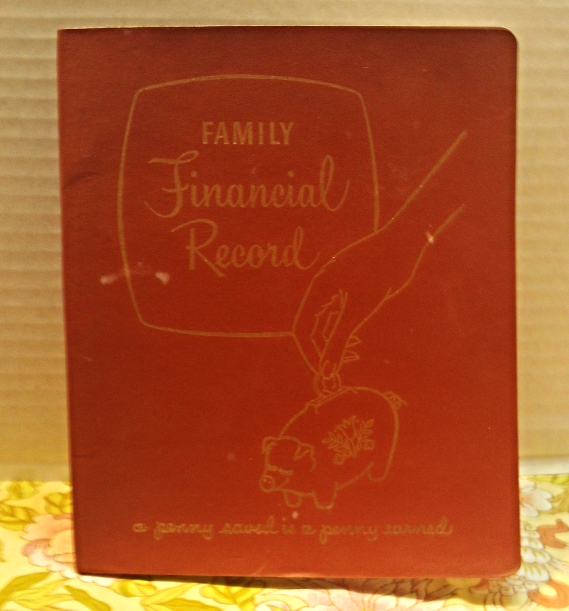 Vintage Record Keeping Books,At A Glance Inventory, Family Financial