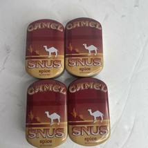 Camel Snus Spice Collectable Tin 2 x 3.25” 20 Pouches Empty Embossed Met... - $14.00