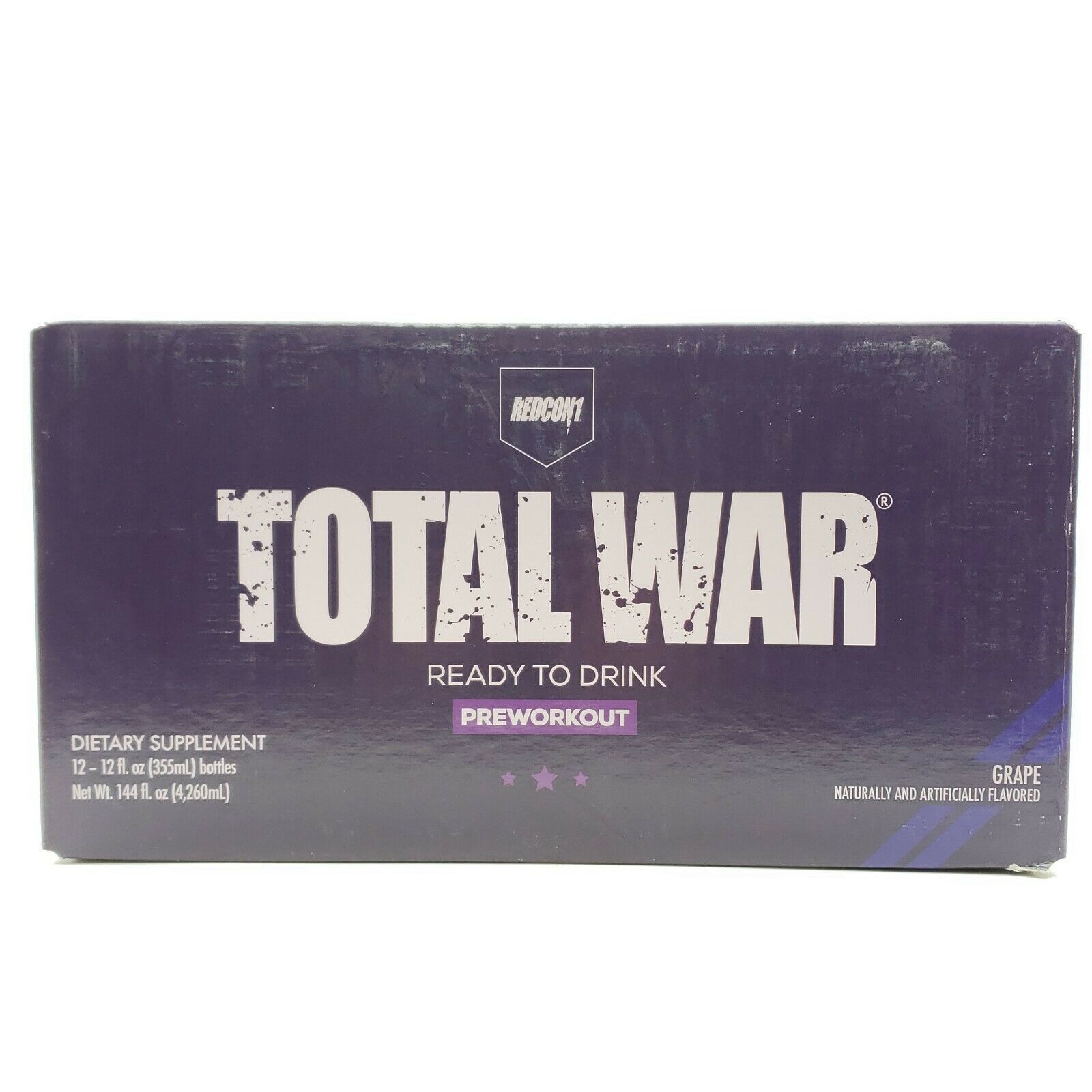 Redcon1 TOTAL WAR ReadytoDrink RTD Pre Workout 12 oz 12 Pack Pick