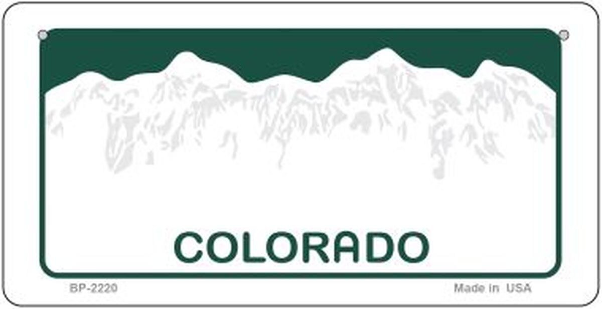 Colorado State 6" x 12" Automotive Metal License Plate / Tag Other