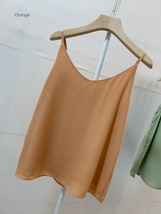 Women Summer Chiffon Tanks V-Neck Sleeveless Chiffon Tops Summer Wedding Tops  image 8