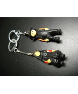 Key Chain Rubberish Amish Man and Woman in Modest Black Two Key Chains - $9.99