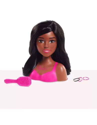 black barbie styling head