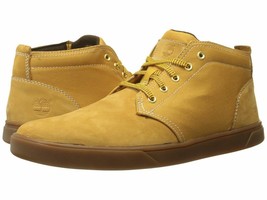 Men's Shoes Timberland Groveton Leather & Fabric Chukka Sneakers  A1115 WHEAT - $122.49