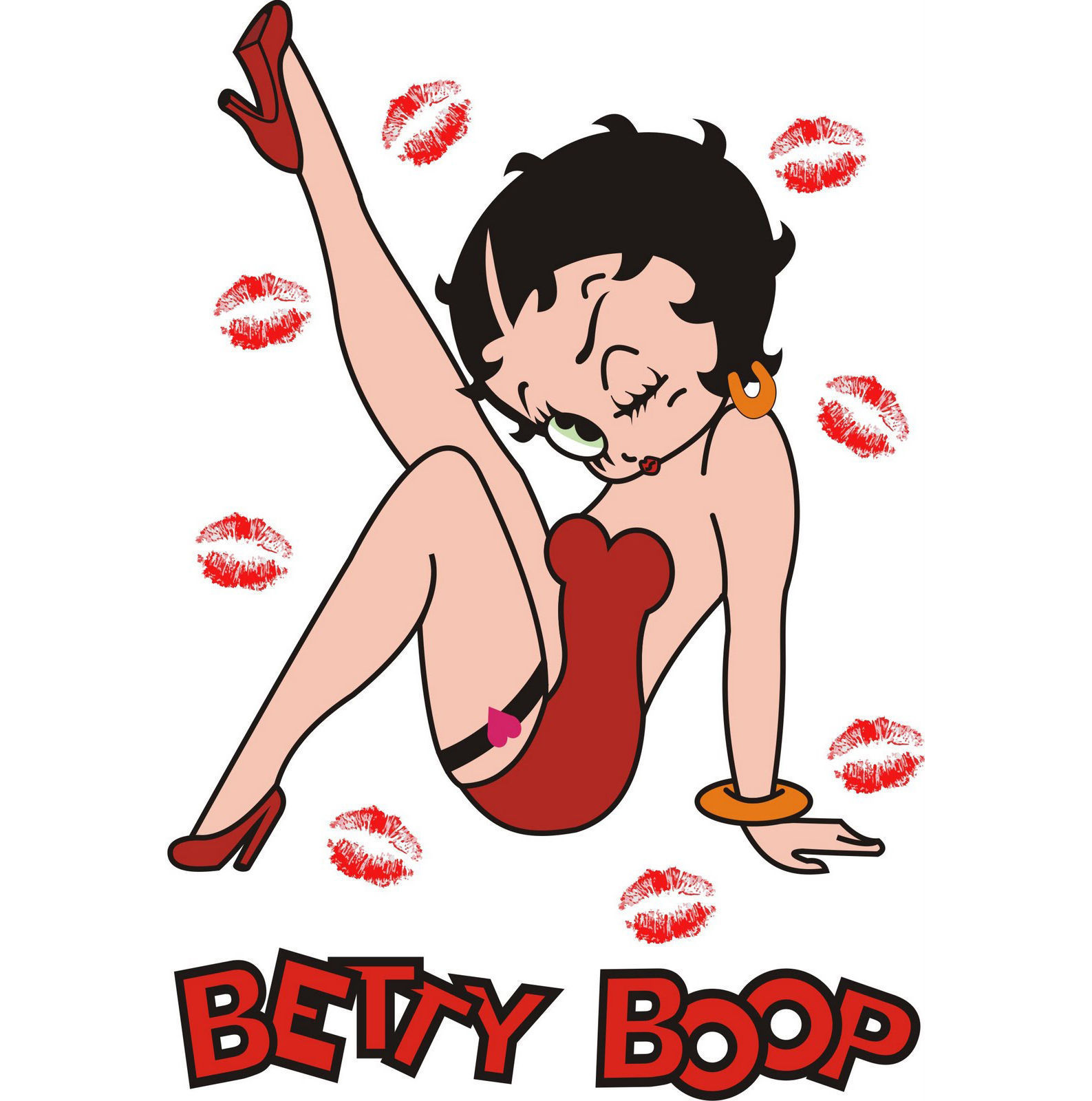 Betty Boop Words Poster 24 x 36 in