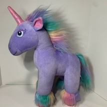 Build A Bear Purple Unicorn Horse Beary Fairy Friends Stuffed Animal 17" Sparkle - $12.86