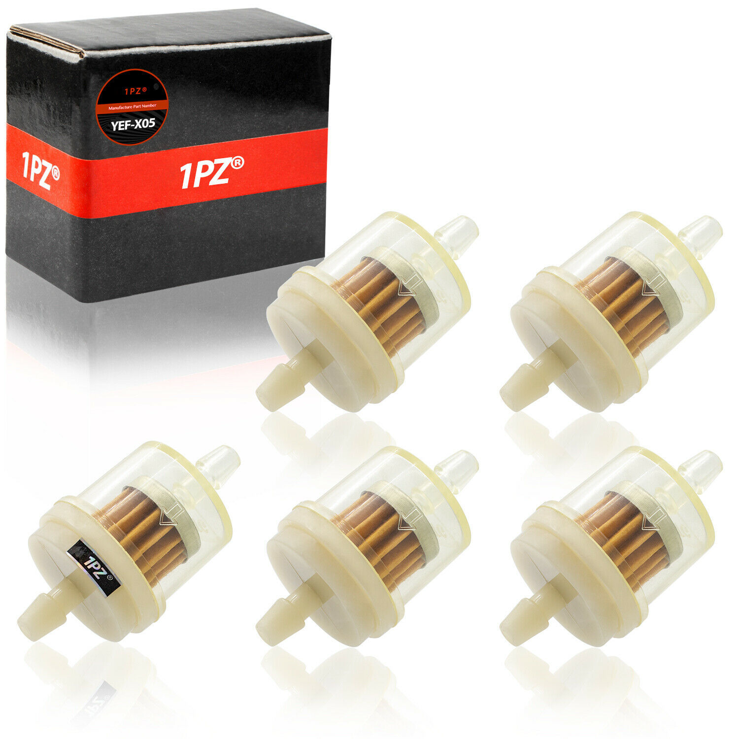 5 x Universal Motorcycle Mini Small Engine Inline Carb Fuel Gas Filter