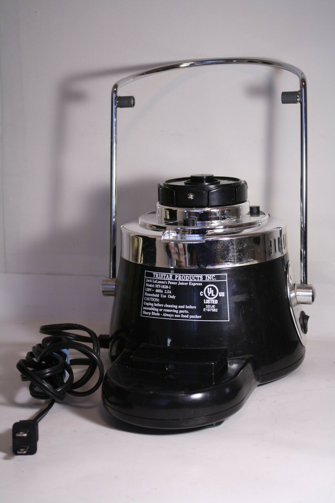 Jack Lalannes Power Juicer Express MT10201 Base Motor Black Small