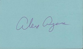 Alex Agase Signed 3x5 Index Card Illinois LA Dons