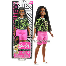 Year 2019 Fashionistas 12&quot; Doll #144 African American Curvy Barbie Leopa... - $24.99