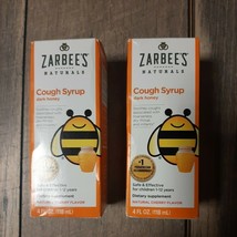 SET OF 2 -Zarbee&#39;s Children&#39;s Cough Syrup Dark Honey Natural Cherry Flav... - $14.99