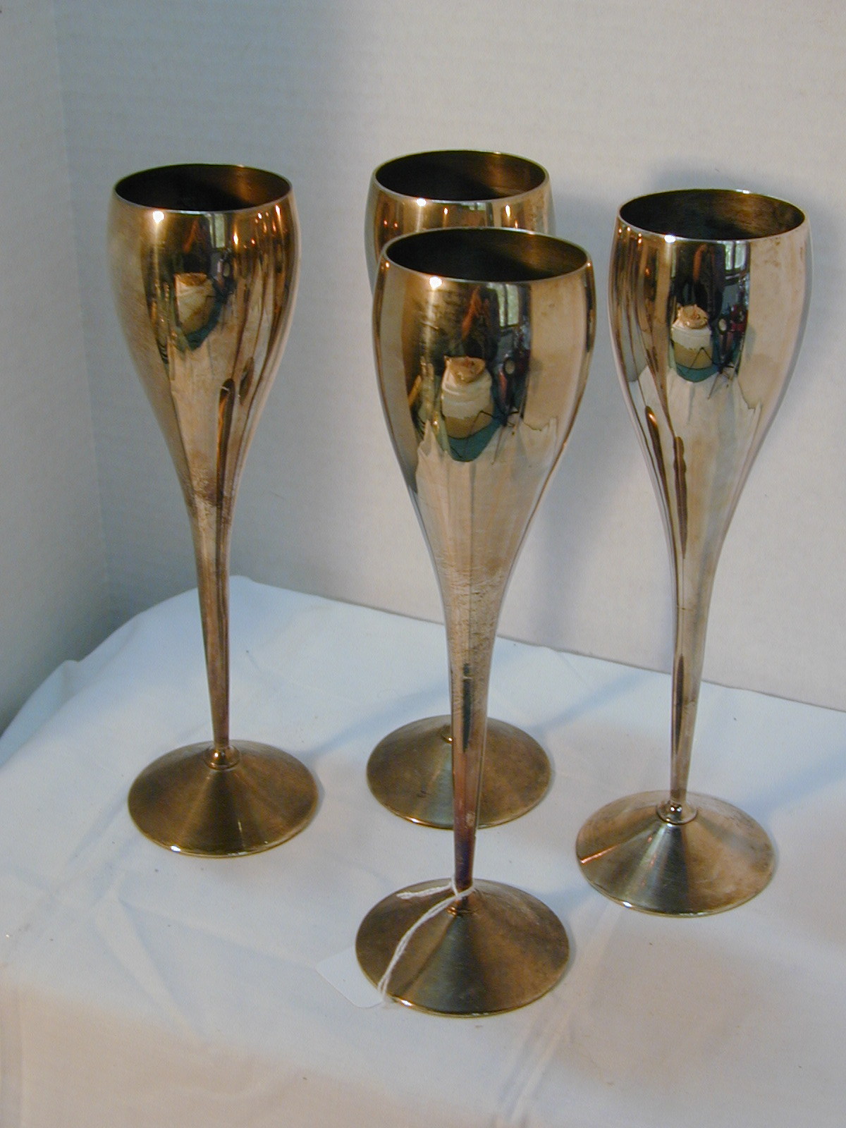 bronze champagne flutes